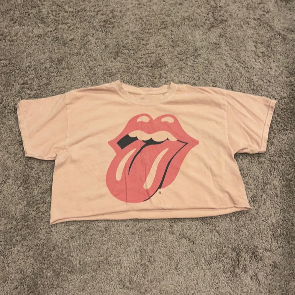 Rolling Stones Crop Tee